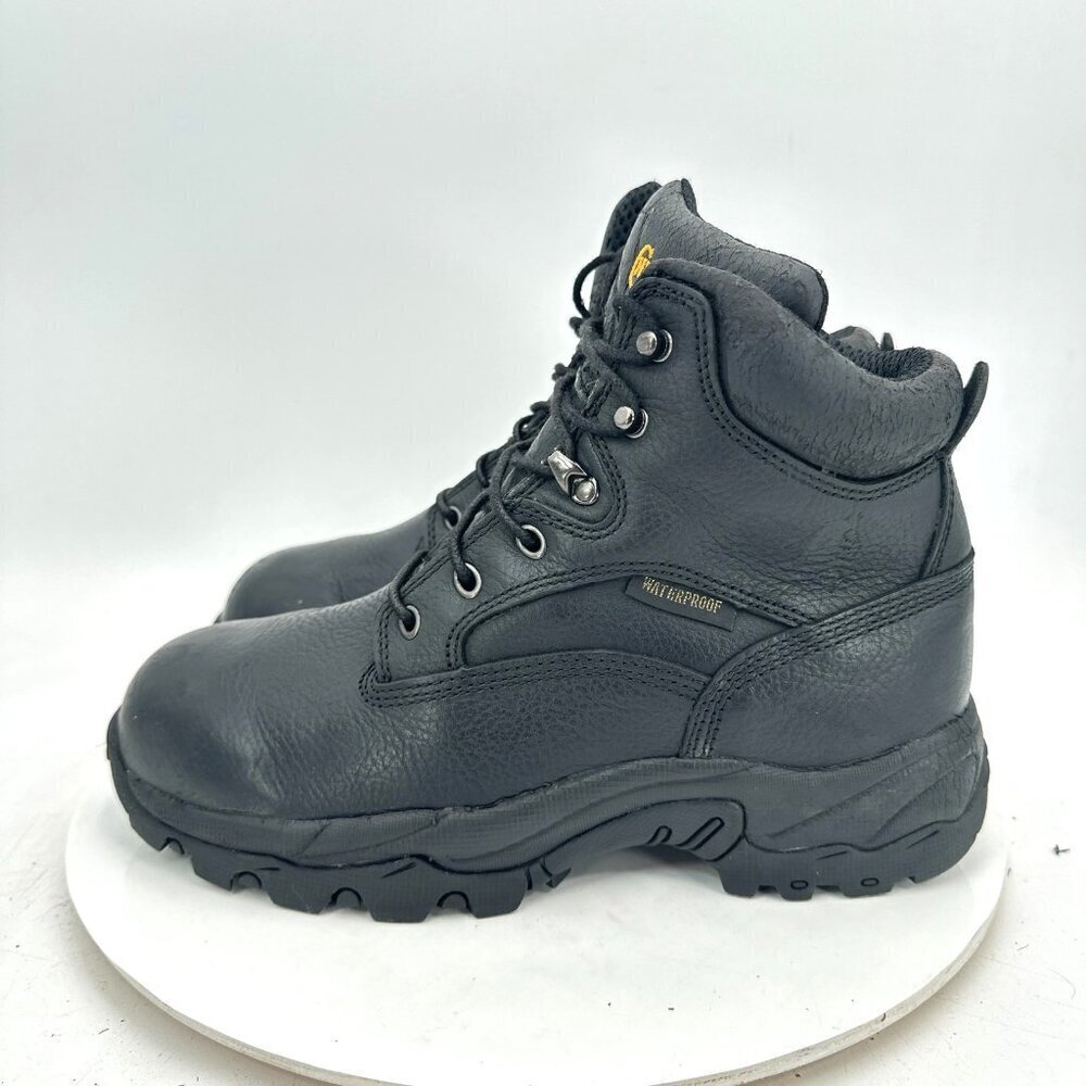 Chippewa 55175 Men Size 7.5 Black Leather Waterproof Ankle Work Boot